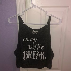 Coffee break Crop Top